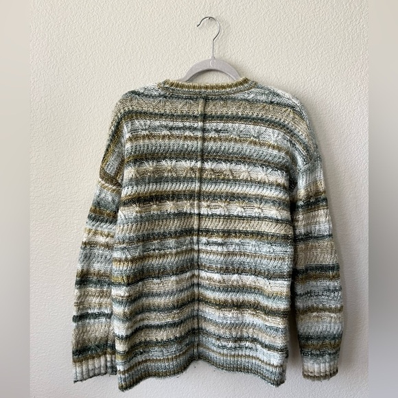BDG Urban Outfitters Striped Textured Wool Blend Slouchy Sweater Women's Size S - Picture 9 of 12